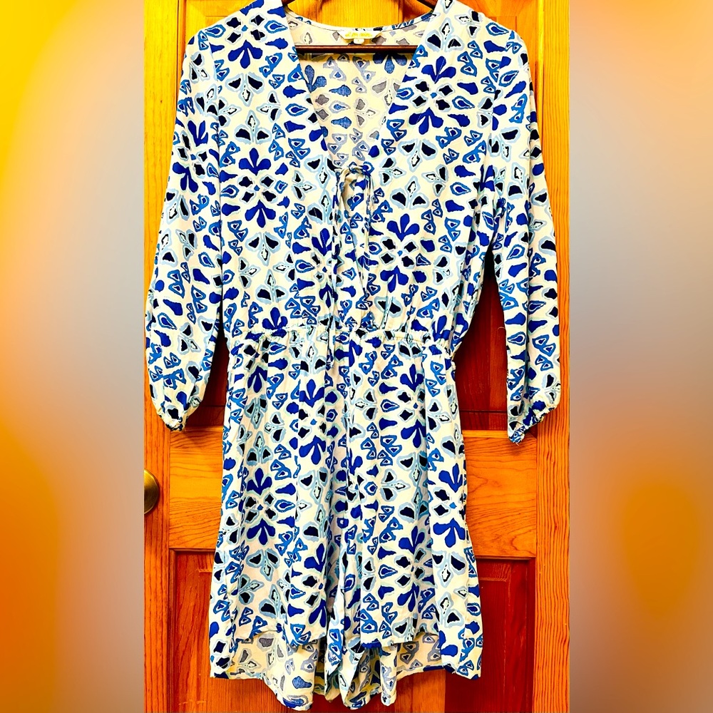 Women’s “All For Color” Blue Floral Romper ❤️Part Of Discontinued Line❤️